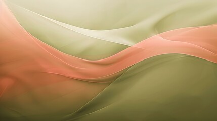 Gradient Coral to olive smooth abstract