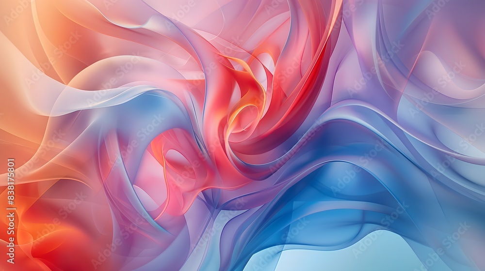 Poster 7. picture a captivating portrayal of smooth transitions and fluid dynamics in an abstract represent