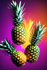 Freshly served fruit in a maximalist style with high contrast, vibrant colors and a nature-inspired aesthetic, suitable for a variety of uses and celebrations, academic attention to details