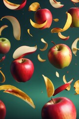 Freshly served fruit in a maximalist style with high contrast, vibrant colors and a nature-inspired aesthetic, suitable for a variety of uses and celebrations, academic attention to details