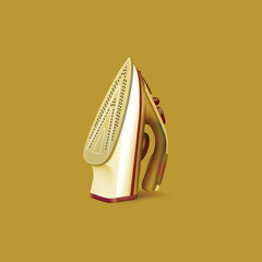 iron on a white background