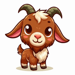 animal cartoon goat sheep vector