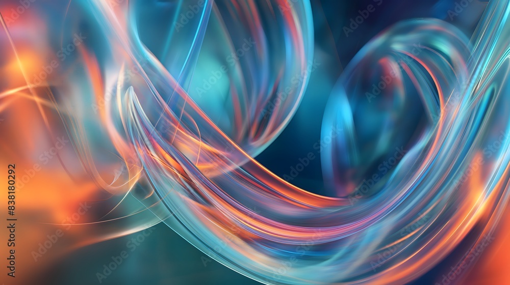 Poster 3. picture a captivating visualization of smooth transitions and fluid movements, reflecting the str