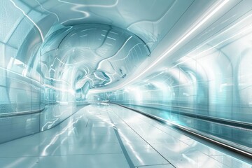 A sleek, futuristic environment highlights the power of determination in the journey of lifelong learning and continuous improvement