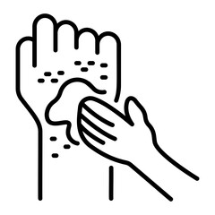 Check out linear icon of scabies treatment 