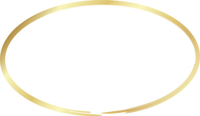 Gold oval grunge frames. Luxury design