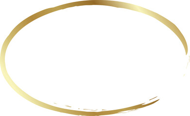 Gold oval grunge frames. Luxury design