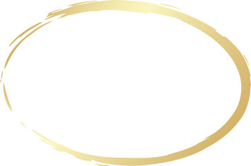 Gold oval grunge frames. Luxury design