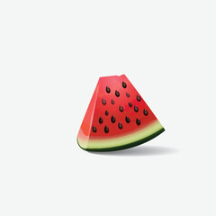 watermelon slice isolated on white background