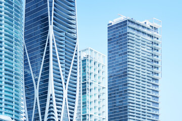 Fototapeta premium Picture of Miami skyscrapers in city center.