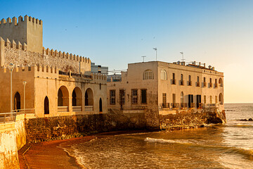 altes Haus am Meer in Chipiona, Andalusien, Spanien