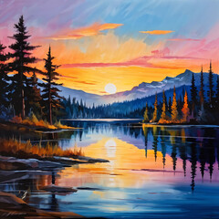 Fototapeta premium peaceful landscape