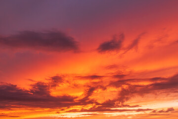 Obraz premium 秋の燃え空