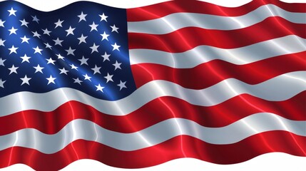 Obraz premium American flag on a blue background generative ai