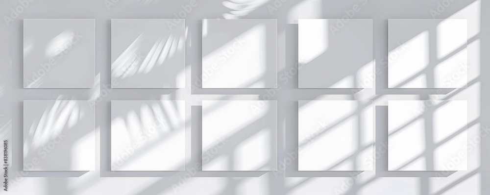 Poster this template is a square shadow box frame modern effect. a rectangle page border shade illustration