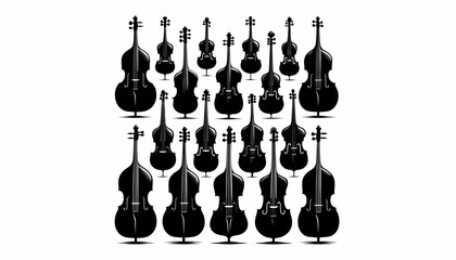 Fototapeta premium Shadow of a cello