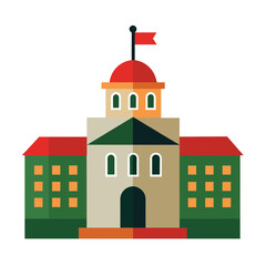 Military Academy Vector illustration 