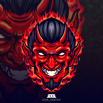 Demons Mascot Logo Design 