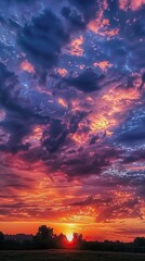Fototapeta premium Beautiful sunset sky. Nature sky backgrounds