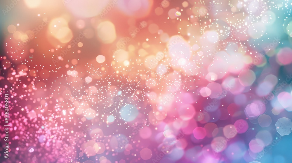 Aufkleber dreamy abstract background with pastel glow and subtle sparkles, creating a whimsical and imaginativ