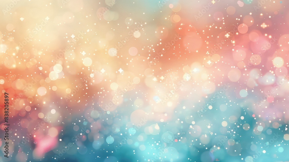 Aufkleber dreamy abstract background with pastel glow and subtle sparkles, creating a whimsical and imaginativ
