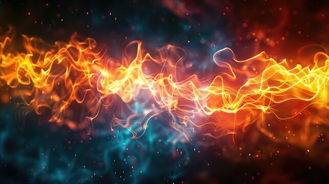 Dynamic abstract shine glow background with energetic light waves and pulsating rhythms, suitable for a high-energy concept