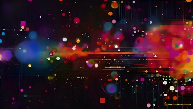Abstract background of brightly colored heat map representing large scale genomic data