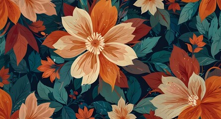 floral abstraction background for decoration or wallpape