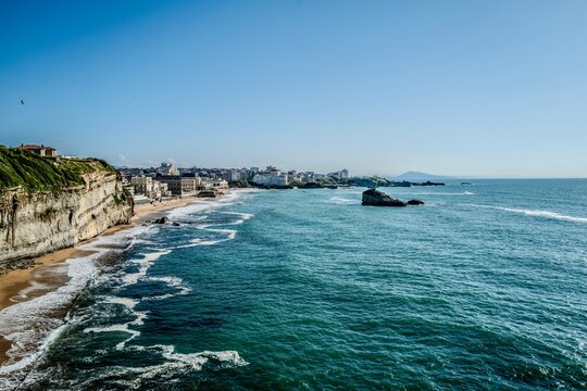 View to Biarritz vrom the lighthouse