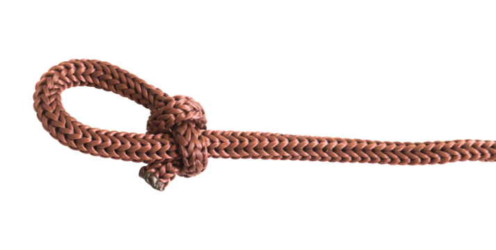 rope knot isolated on white