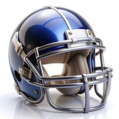 Fototapeta premium American football helmet isolated on white background.