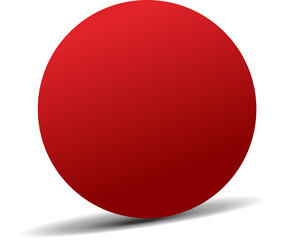 Circle red paper and shadow. Decoration design