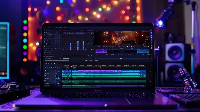 Screen capture of a video editing software interface with a timeline, showcasing the tools and features available for seamless post-production workflow