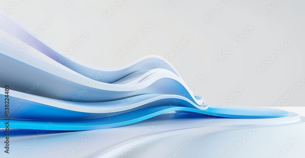 Poster a futuristic architecture background with a bionic pattern in 3d