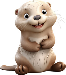 Naklejka premium otter