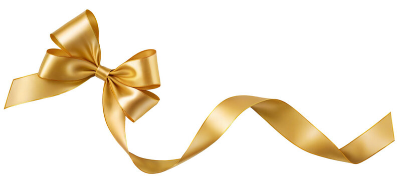 ribbon bows on a transparent background