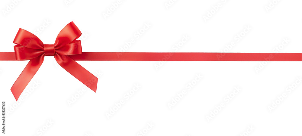 Canvas Prints ribbon bows on a transparent background