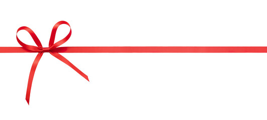 ribbon bows on a transparent background