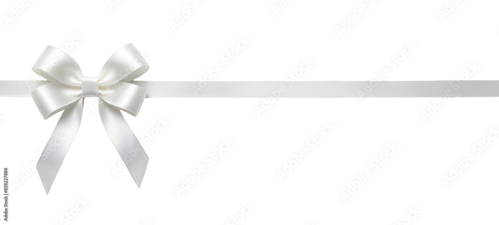 Canvas Prints ribbon bows on a transparent background