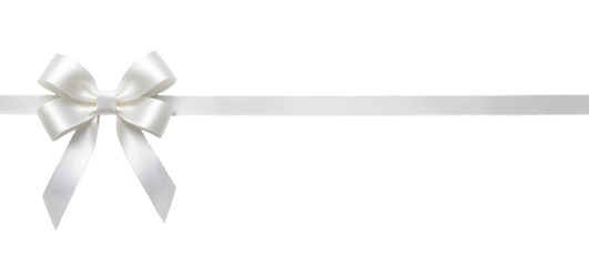 ribbon bows on a transparent background