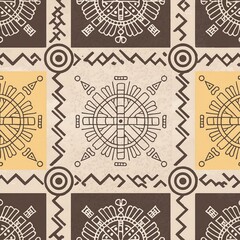 Fototapeta premium seamless pattern with tribe pattern