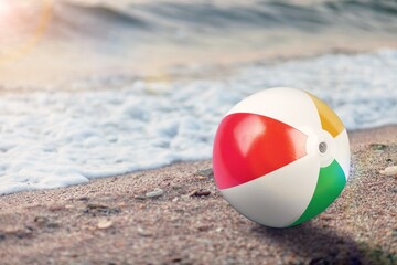 Colorful air beach ball toy