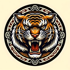 Vintage mascot tiger logo design  © prodesignz22