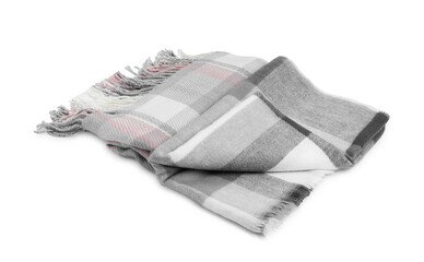 Two beautiful checkered scarfs on white background - Powered by Adobe