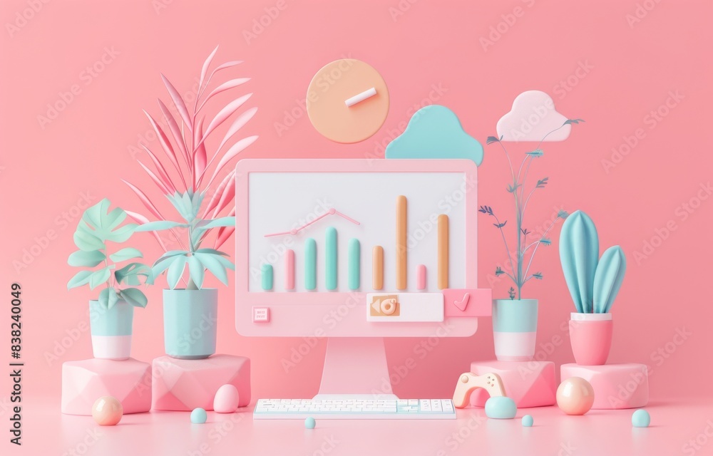 Poster the design of web ui and ux, the optimization of seo and marketing. the ability to study at home and