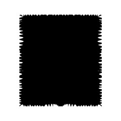 Torn shape pieces set. Set of colored jagged paper square. Zig zag square shape with jagged edges