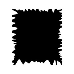 Torn shape pieces set. Set of colored jagged paper square. Zig zag square shape with jagged edges