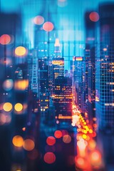 Abstract blurred image of buildings in the city
