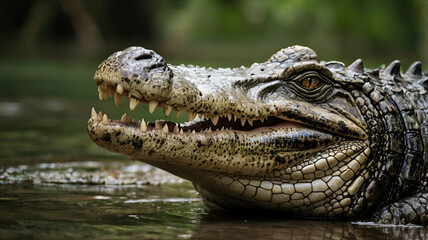 Fototapeta premium Close-Up of a Crocodile