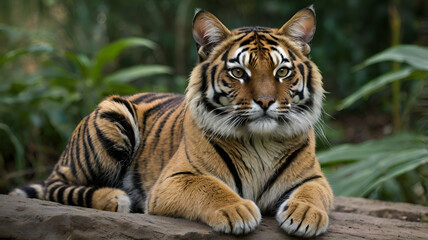 Naklejka premium Regal Tiger Resting